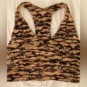 Camouflage Print Sports Bra